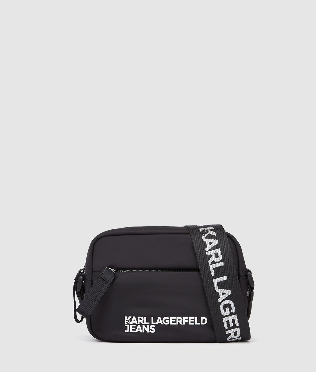 Logo nylon crossbody bag