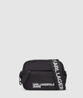 Logo nylon crossbody bag