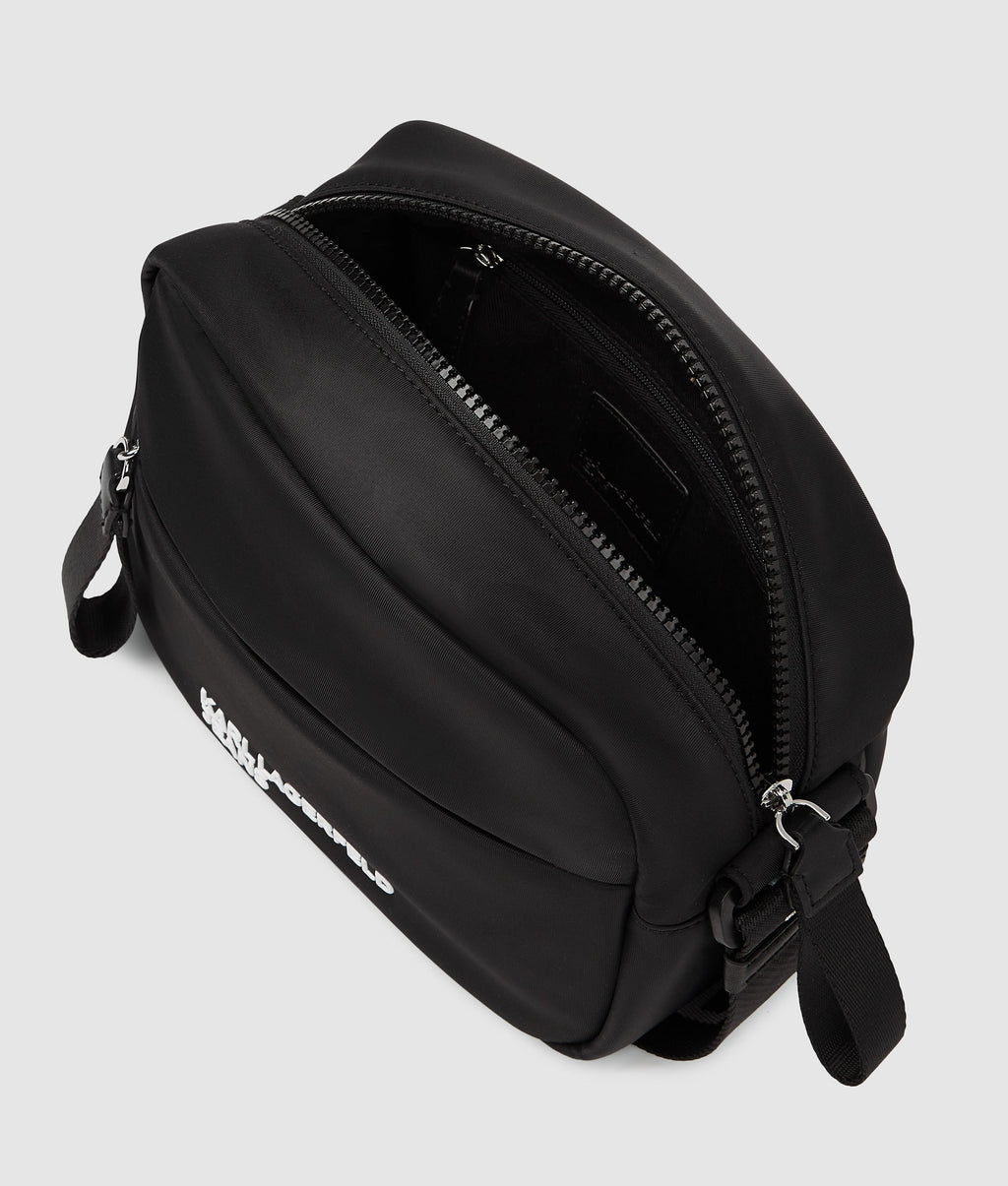 Logo nylon crossbody bag