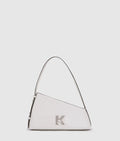 Geo high-shine shoulder bag