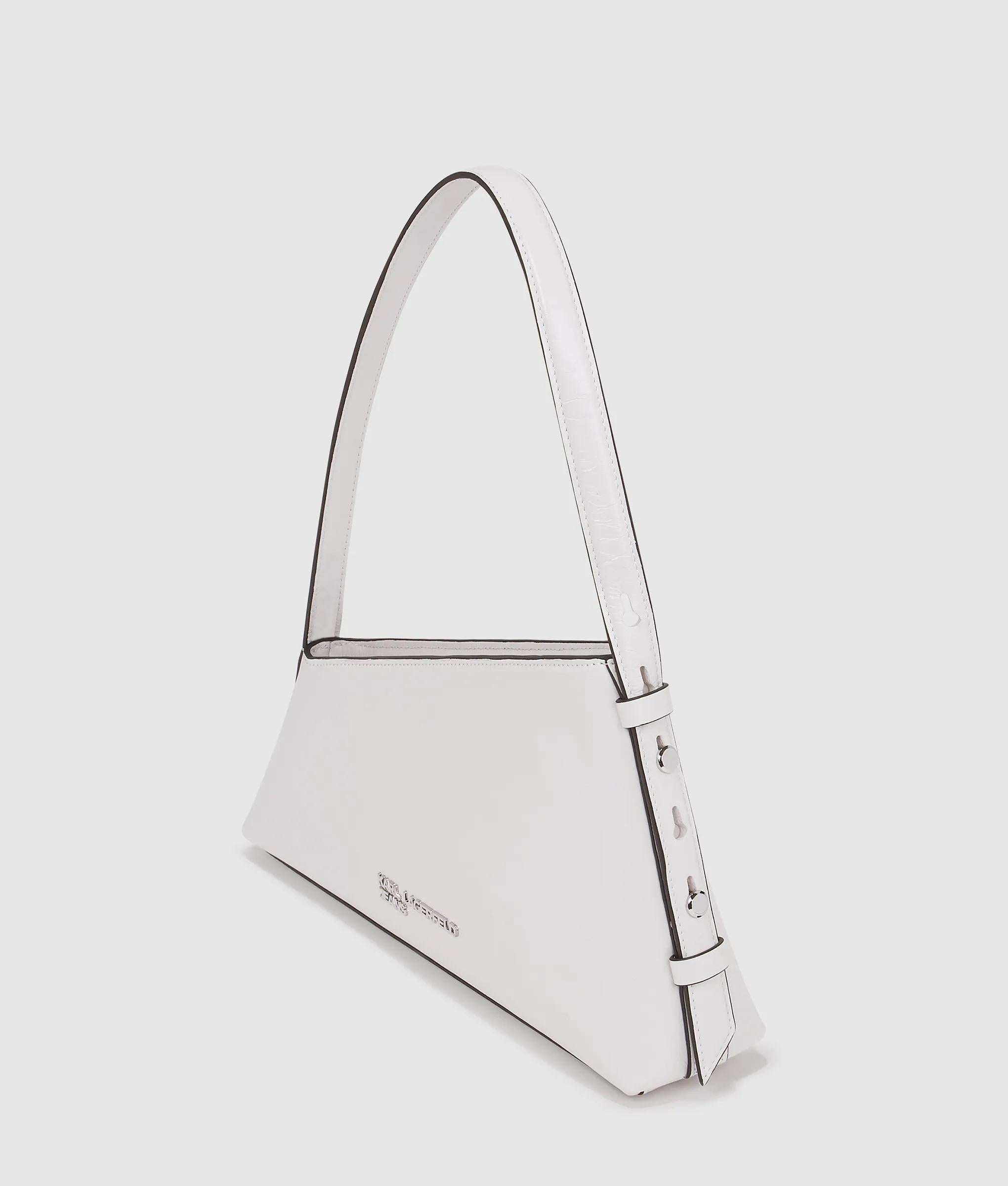 Geo high-shine shoulder bag