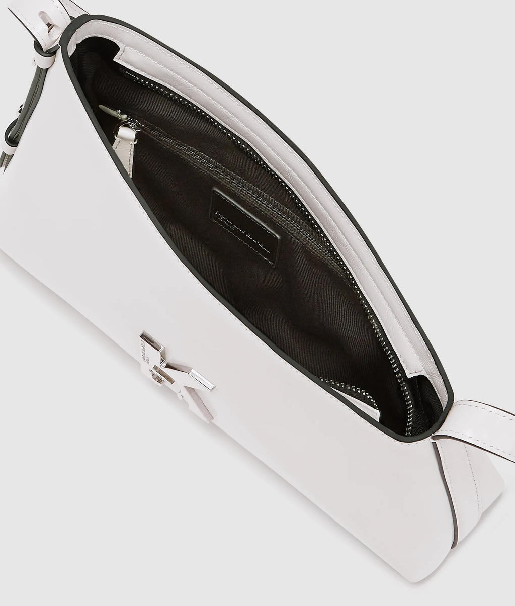 Geo high-shine shoulder bag