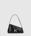 Geo high-shine shoulder bag
