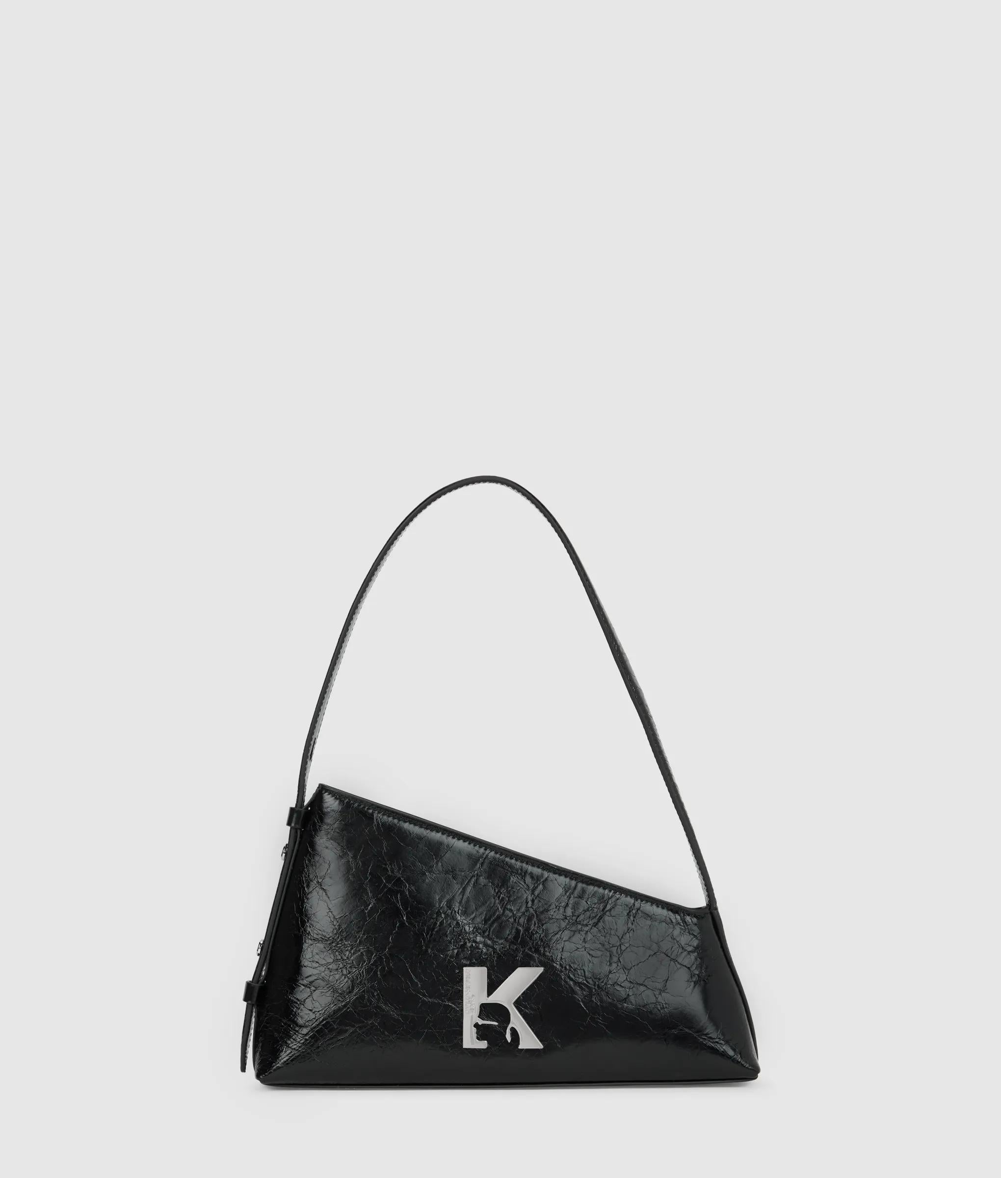 Geo high-shine shoulder bag