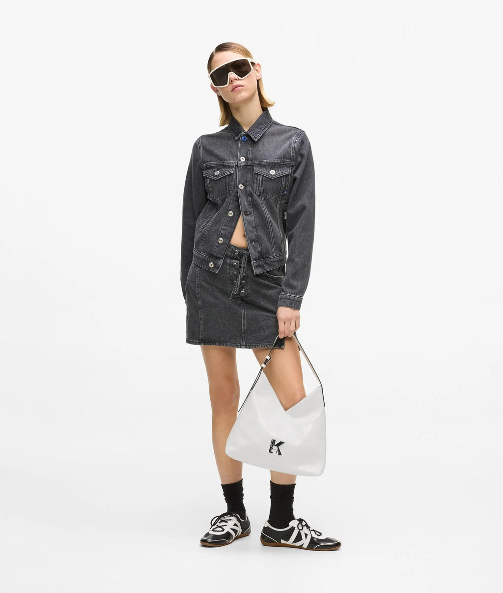 Geo high-shine tote bag