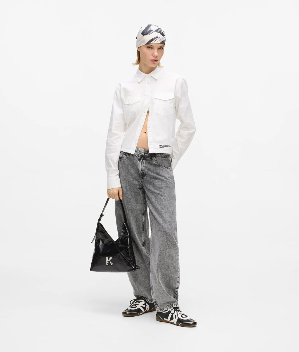 Geo high-shine tote bag