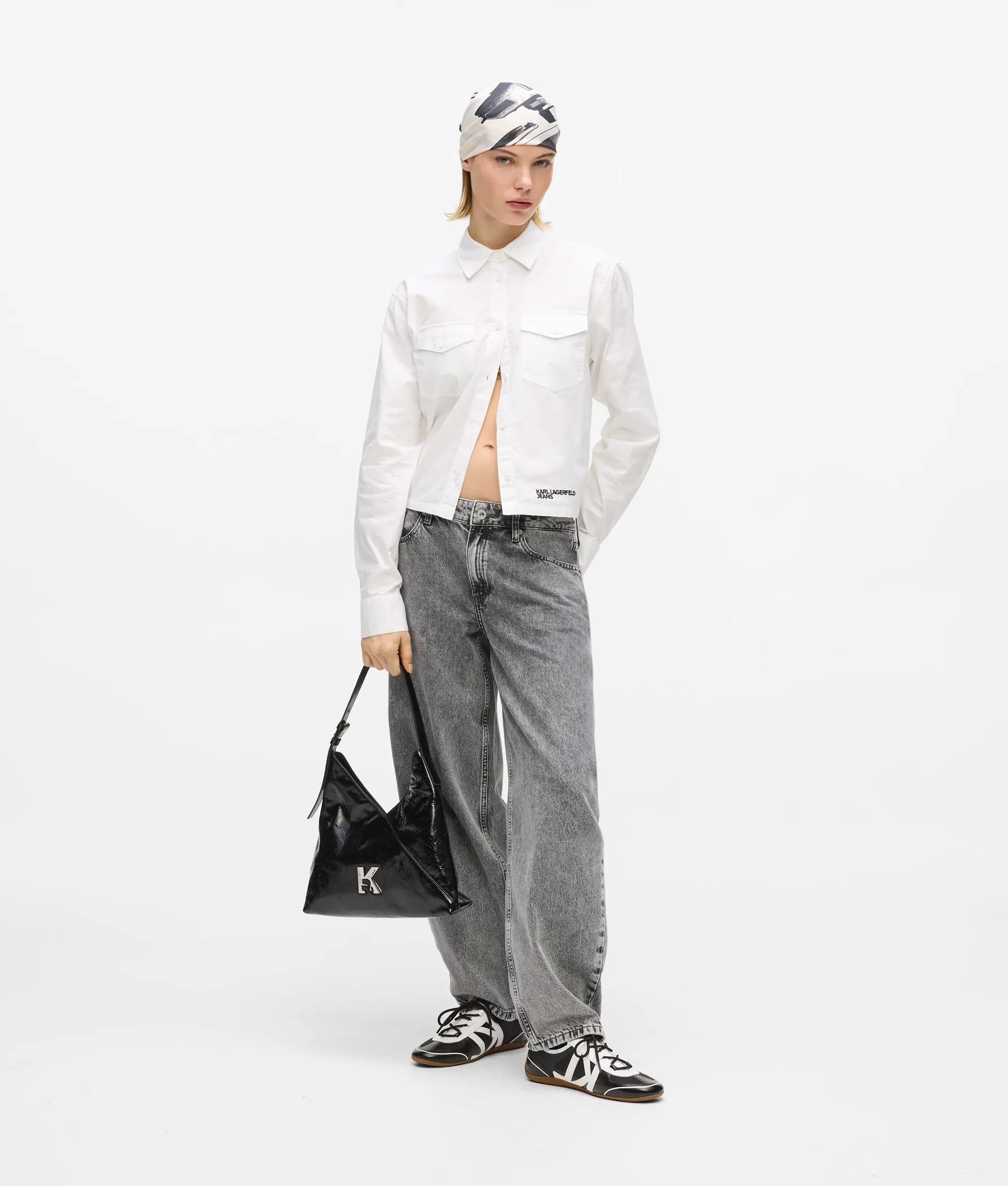 Geo high-shine tote bag