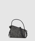 Geo mini denim crossbody bag
