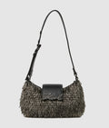 K/Signature beaded moon bag