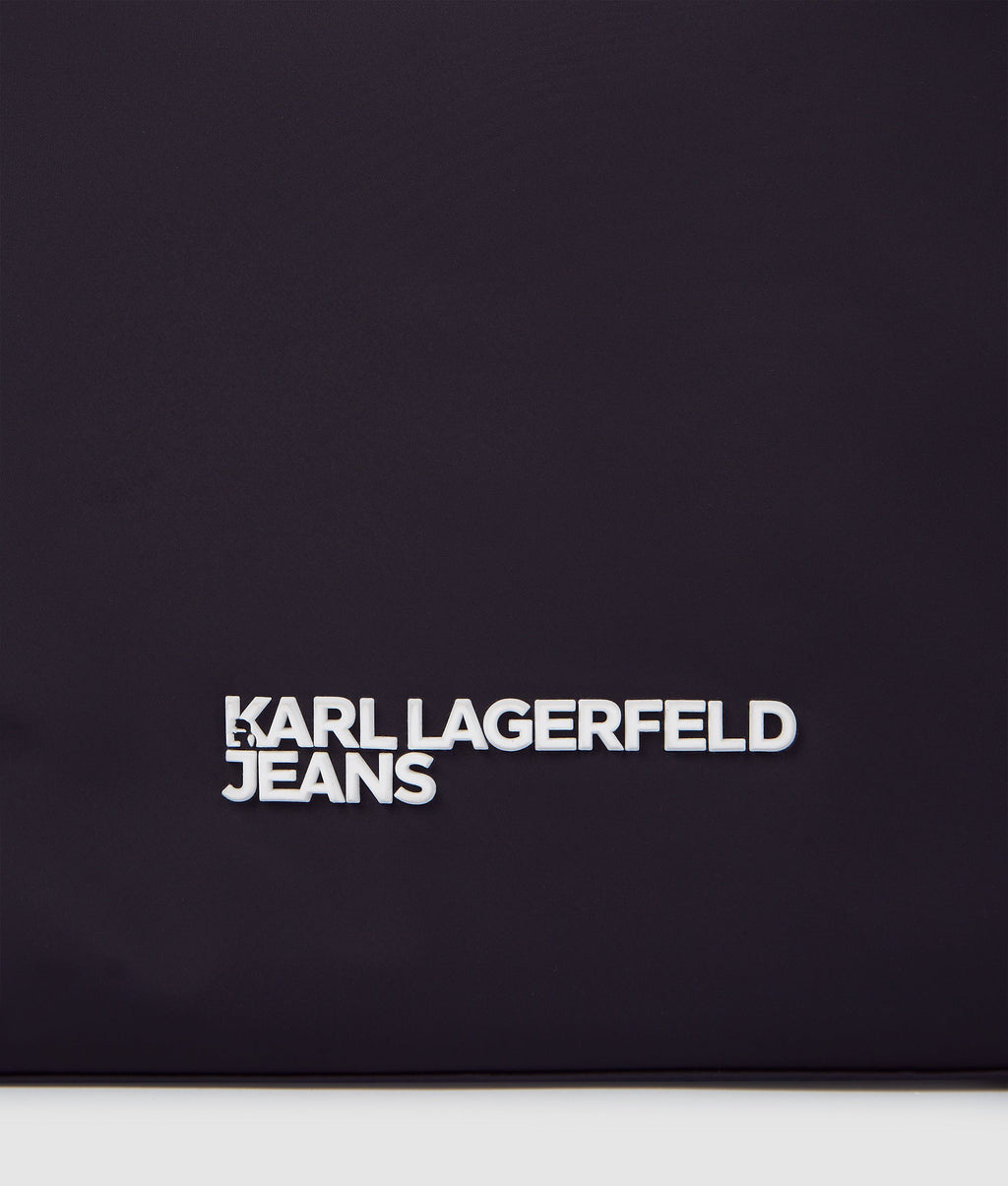 Large cord nylon shoulder bag