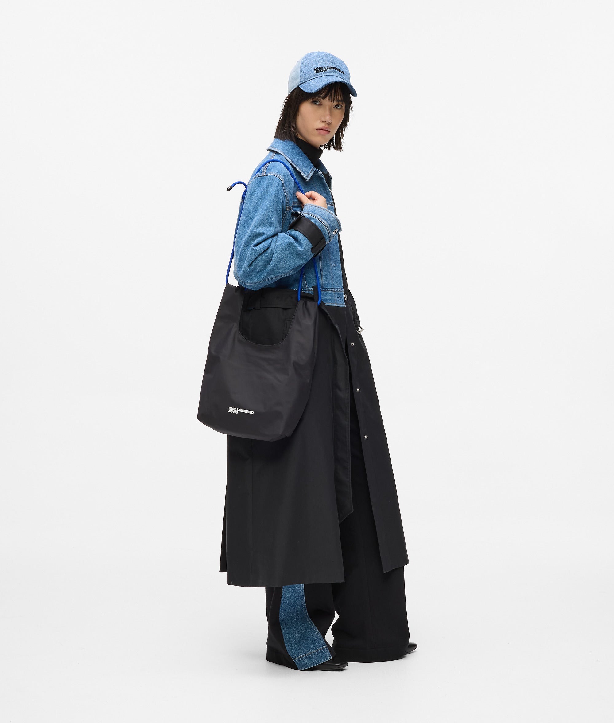 Cord nylon tote bag