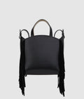 K/Circle small fringe tote bag