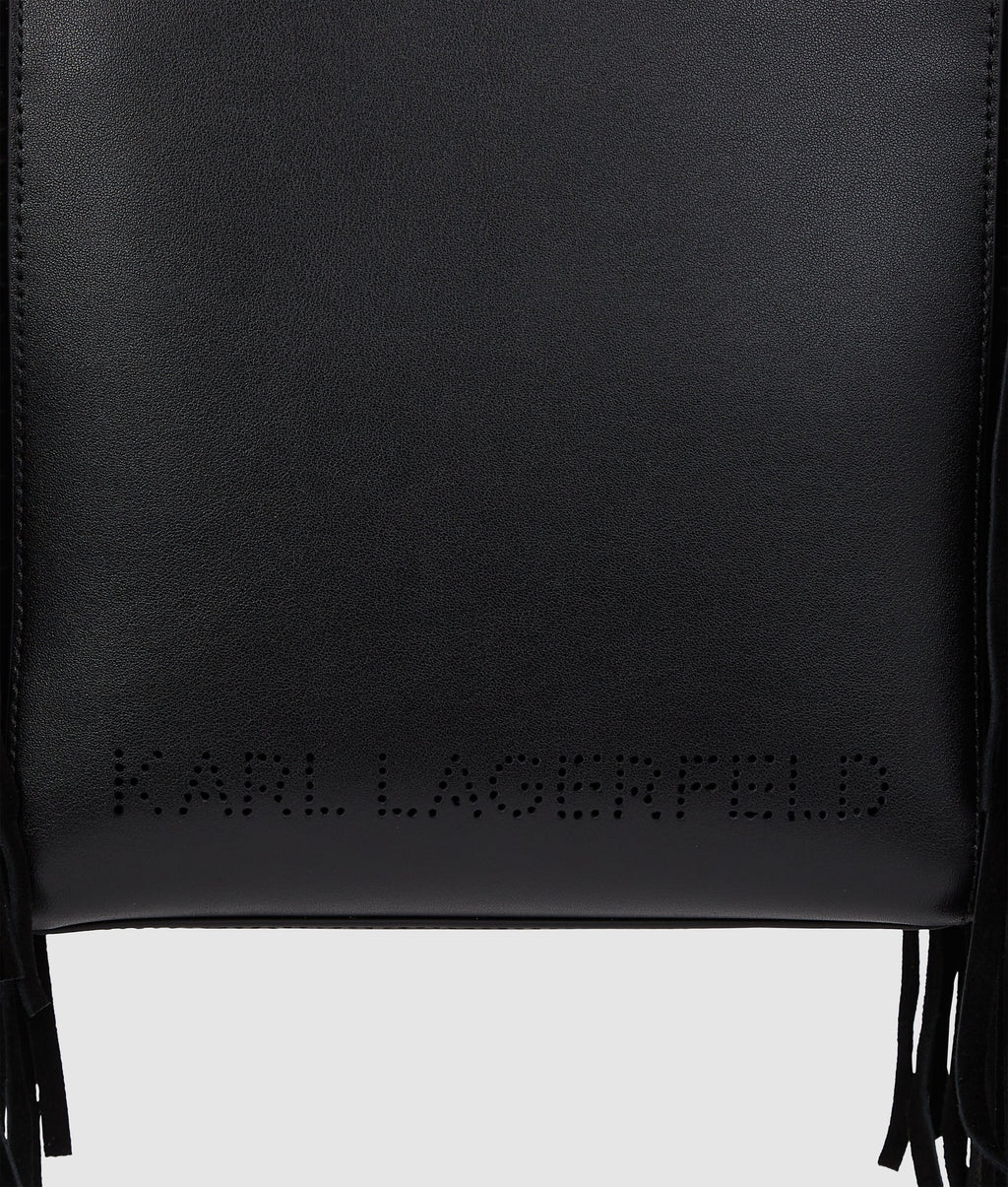 K/Circle small fringe tote bag