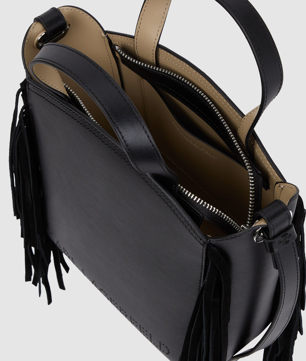 K/Circle small fringe tote bag