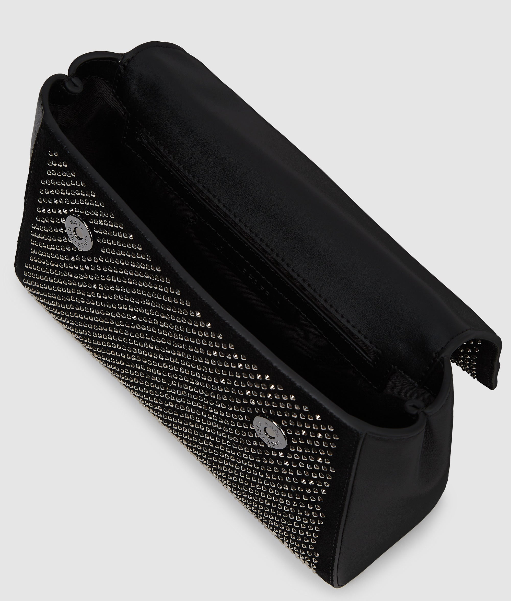 K/Autograph rhinestone top handle bag