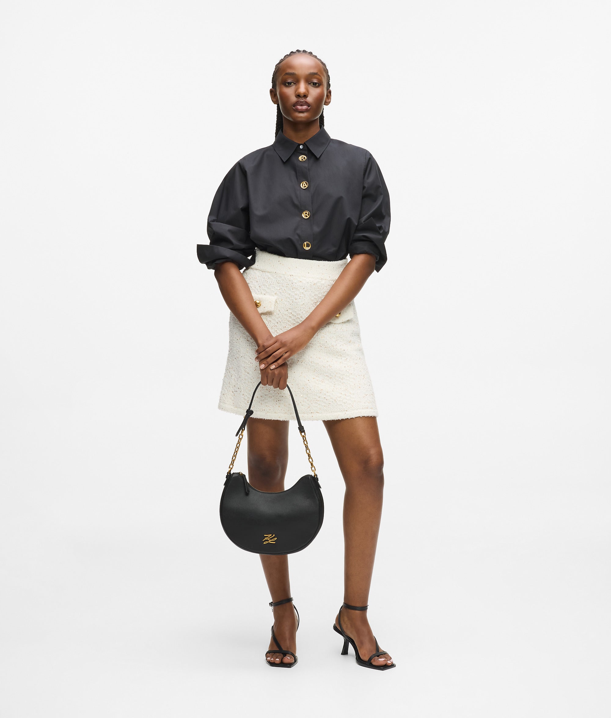 K/Autograph medium moon bag