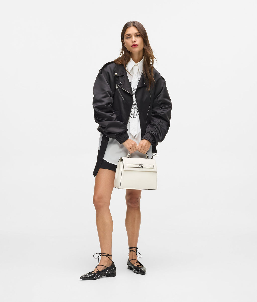 K/Autograph medium top handle bag