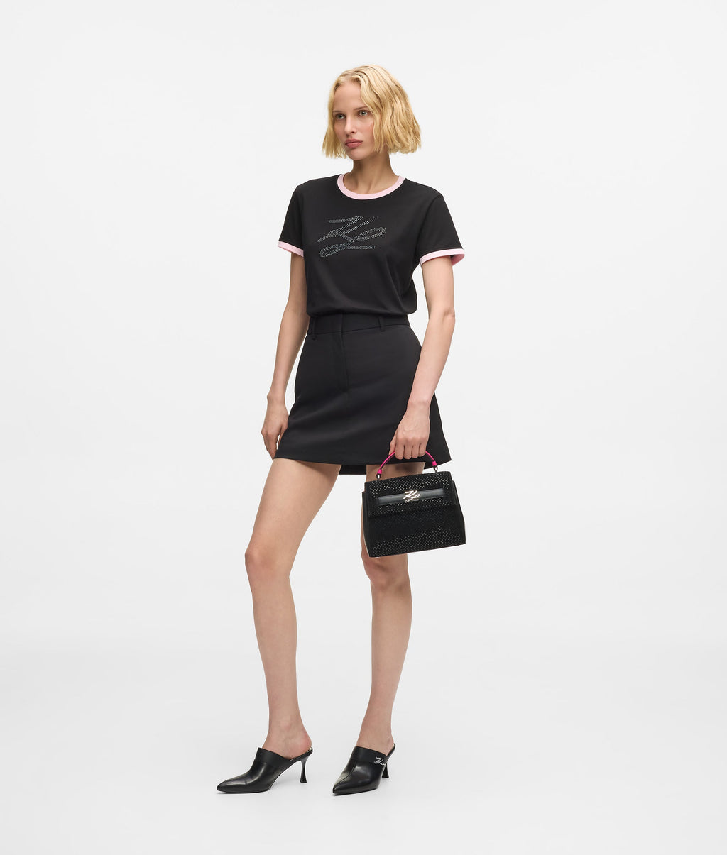 Exclusive K/Autograph rhinestone top-handle bag