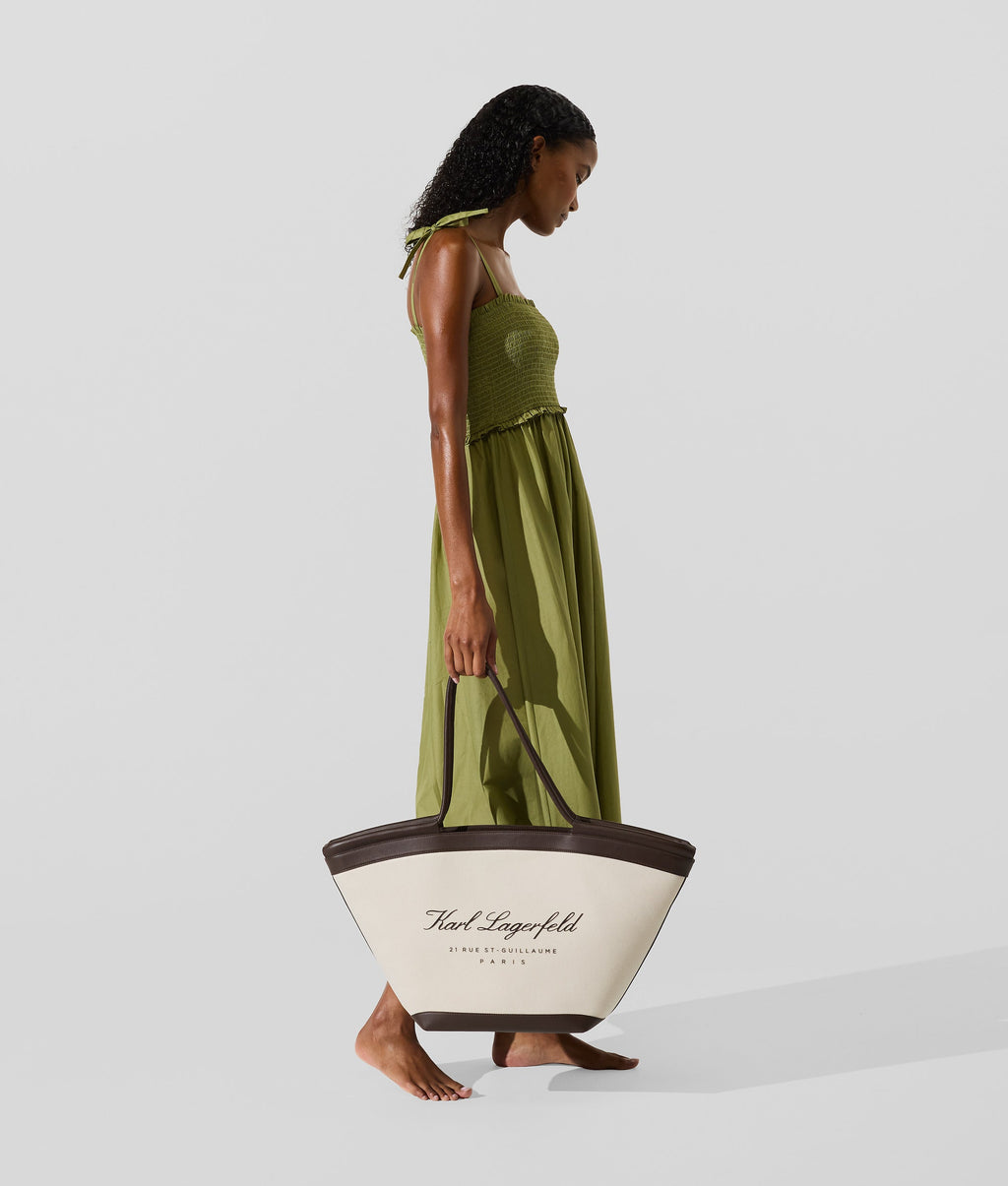Hotel Karl large beach tote bag