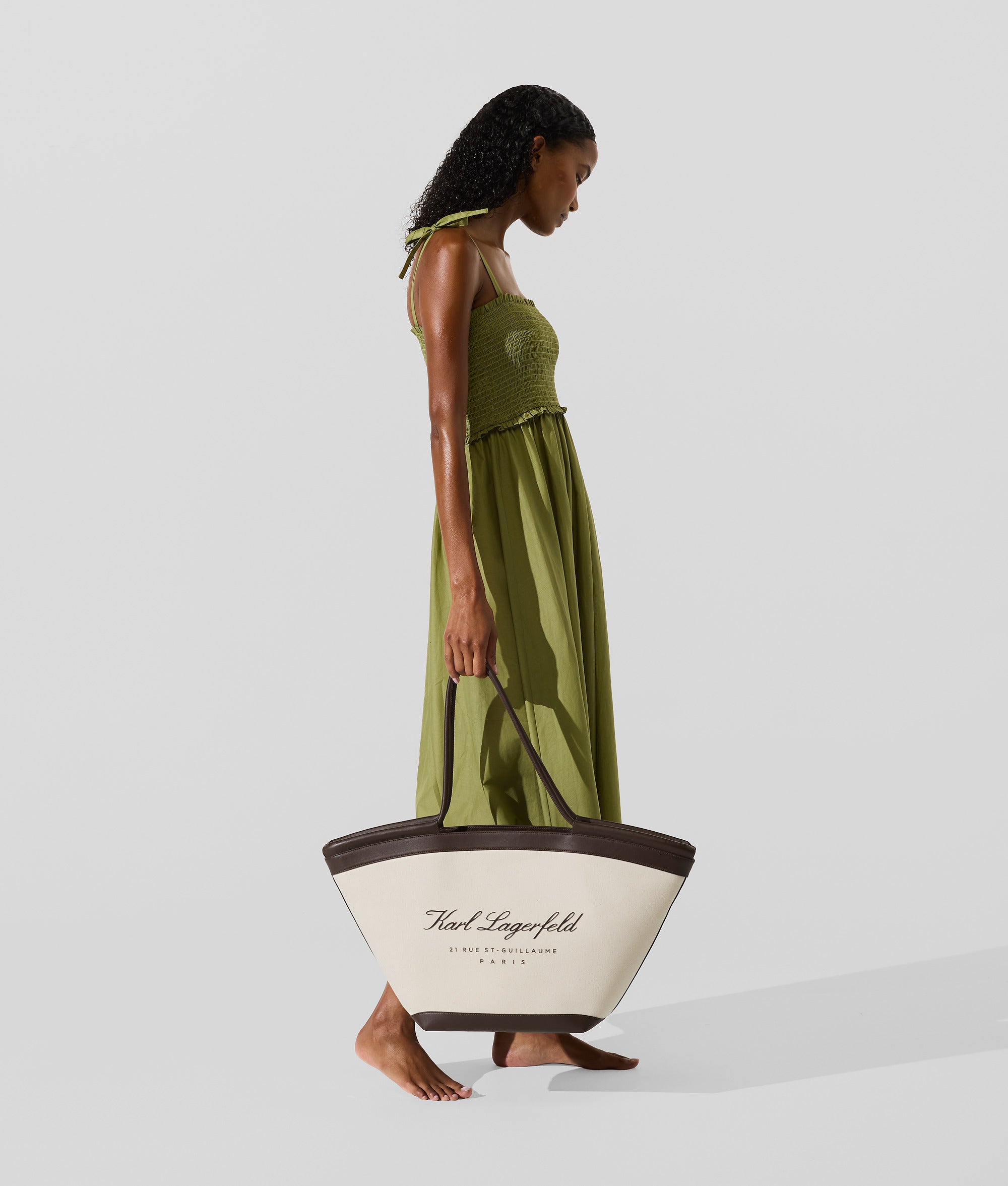 Hotel Karl large beach tote bag