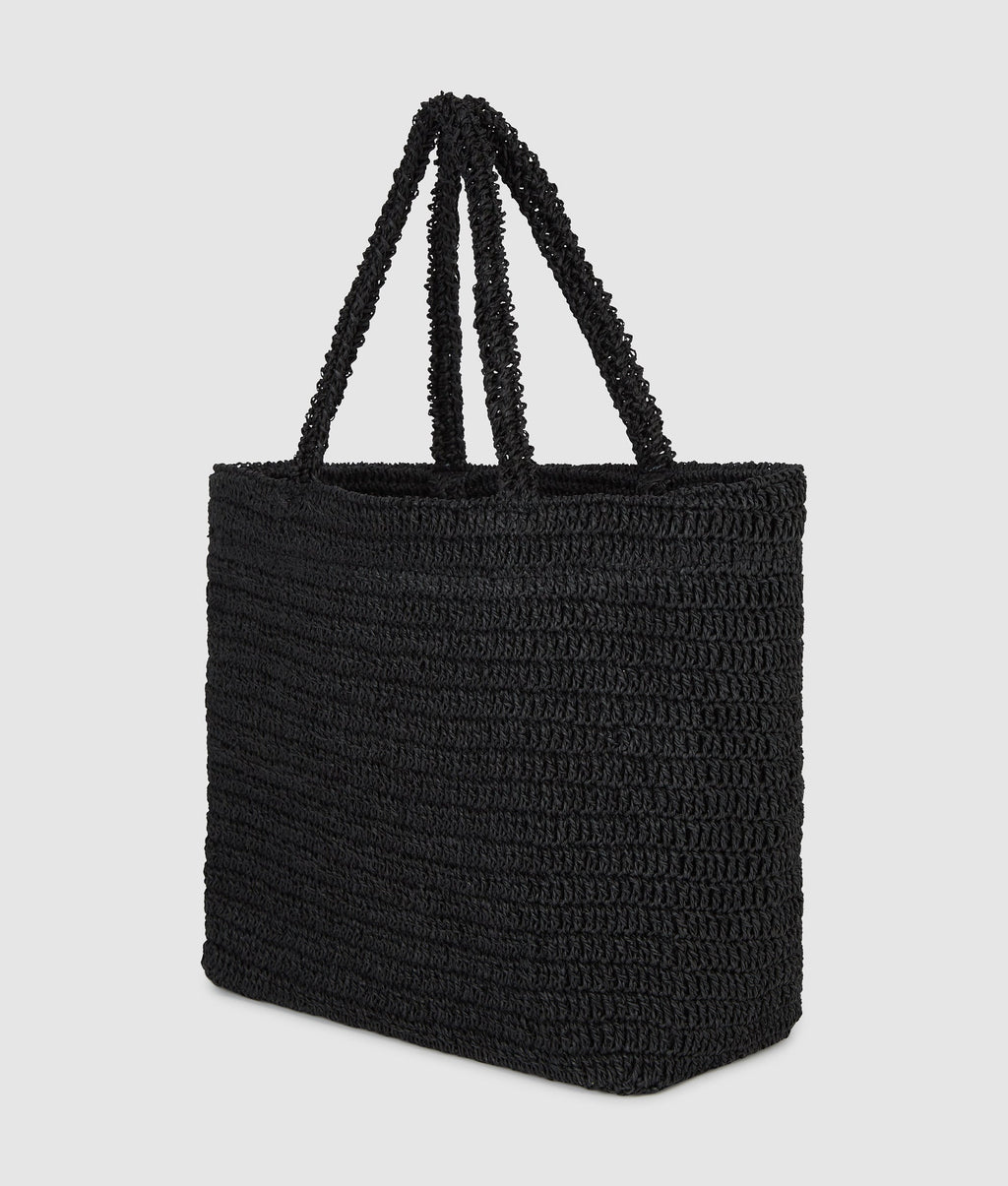 K/Signature crochet beach bag