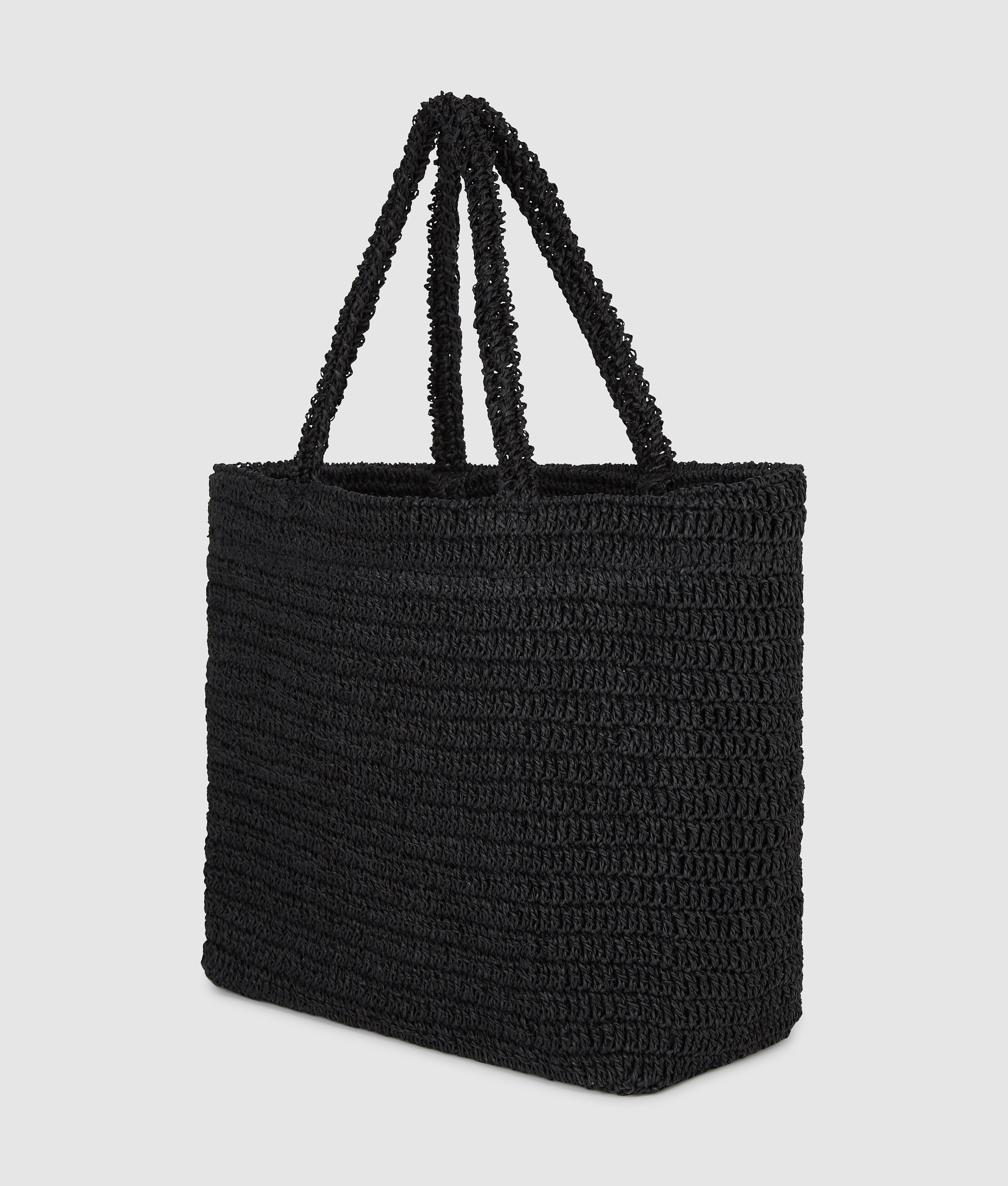 K/Signature crochet beach bag