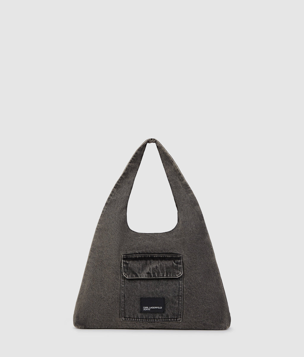 Denim hobo shopper