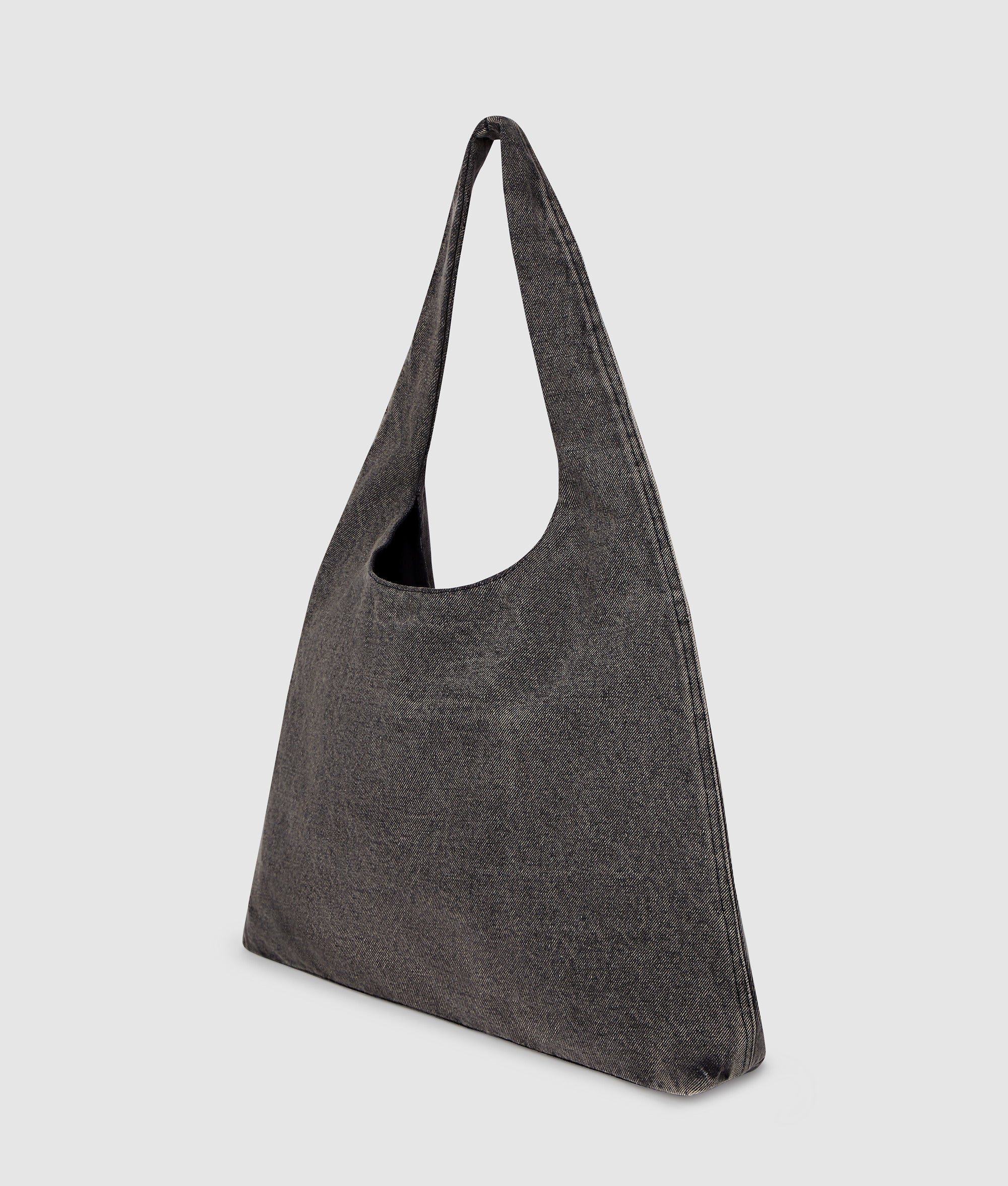 Denim hobo shopper