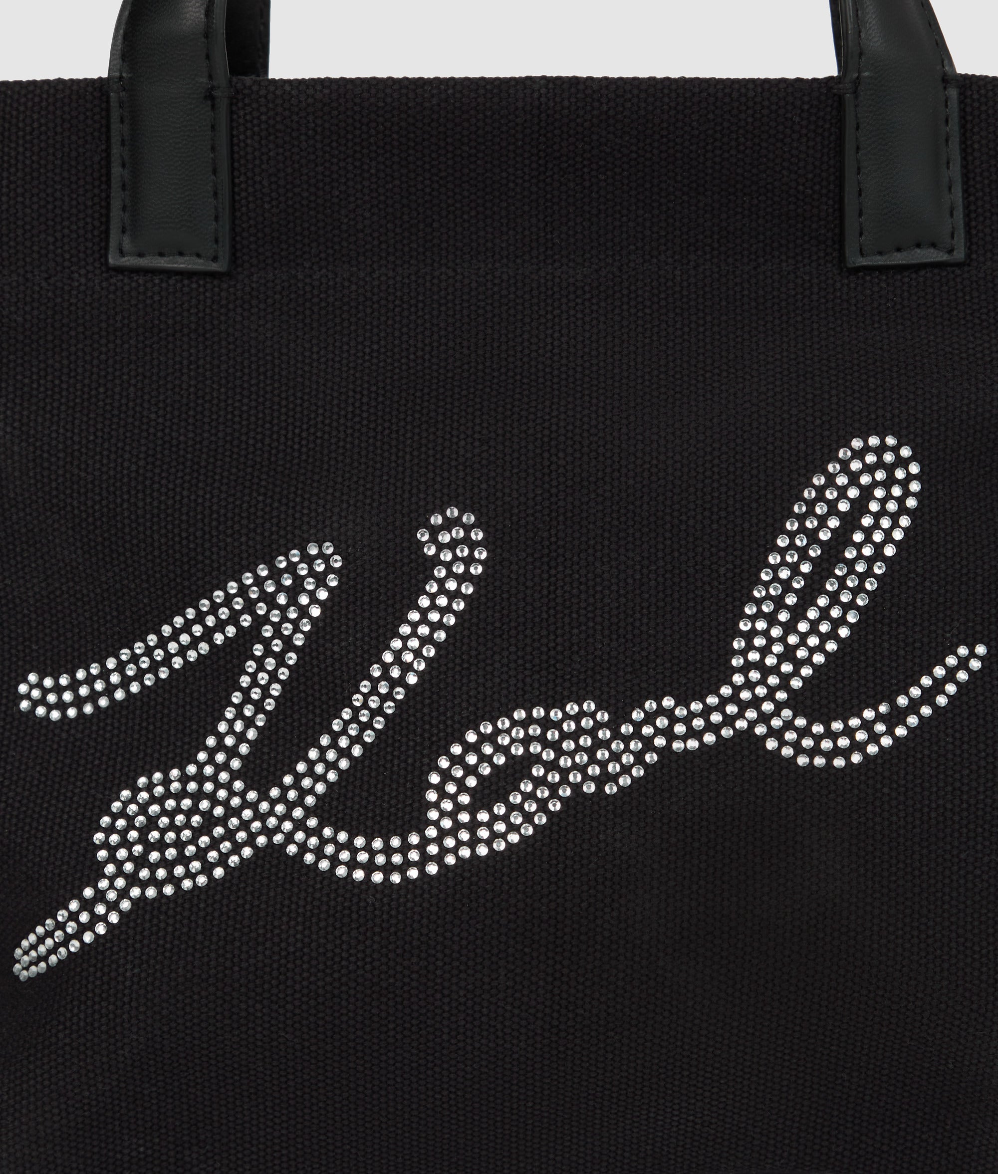 K/Signature mini rhinestone shopper