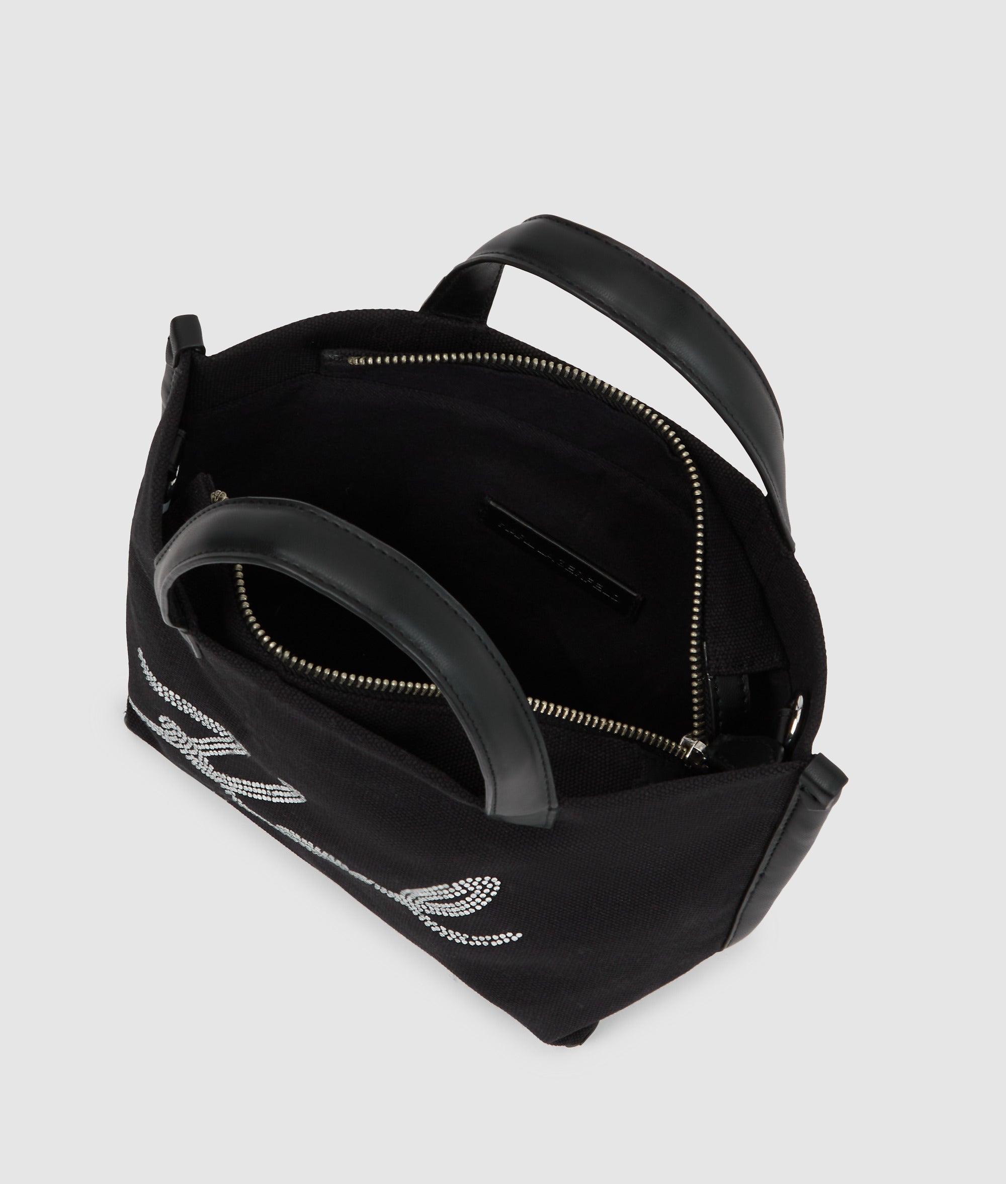 K/Signature mini rhinestone shopper