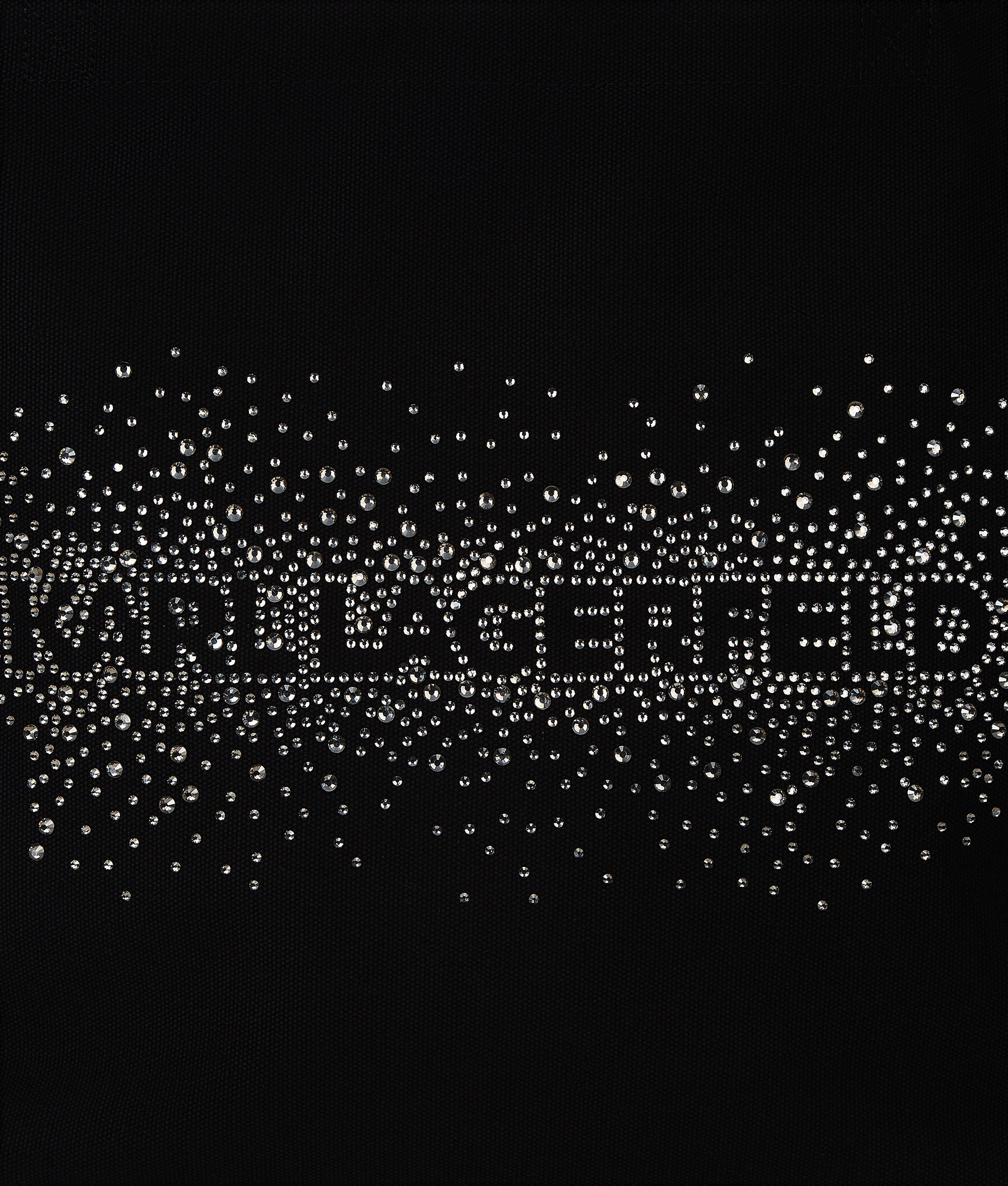 Logo rhinestone shopper