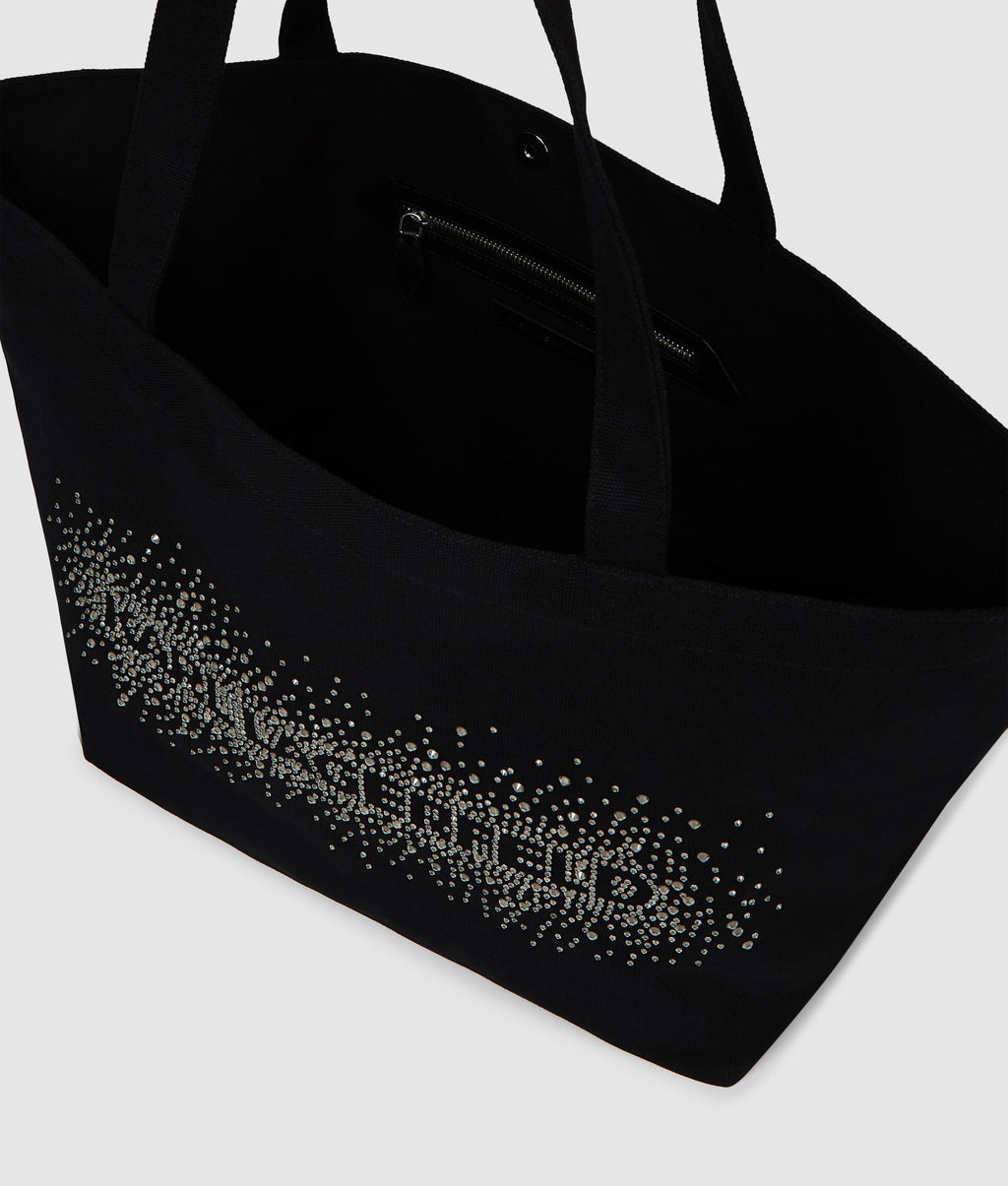 Logo rhinestone shopper