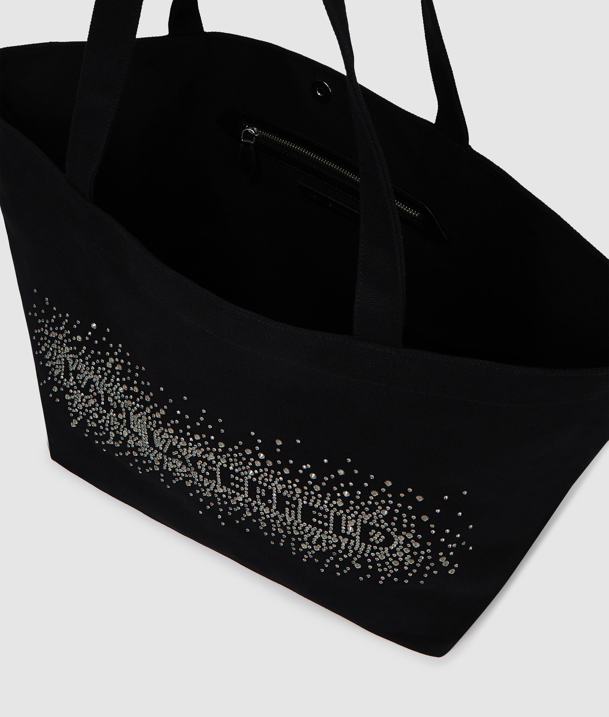 Logo rhinestone shopper