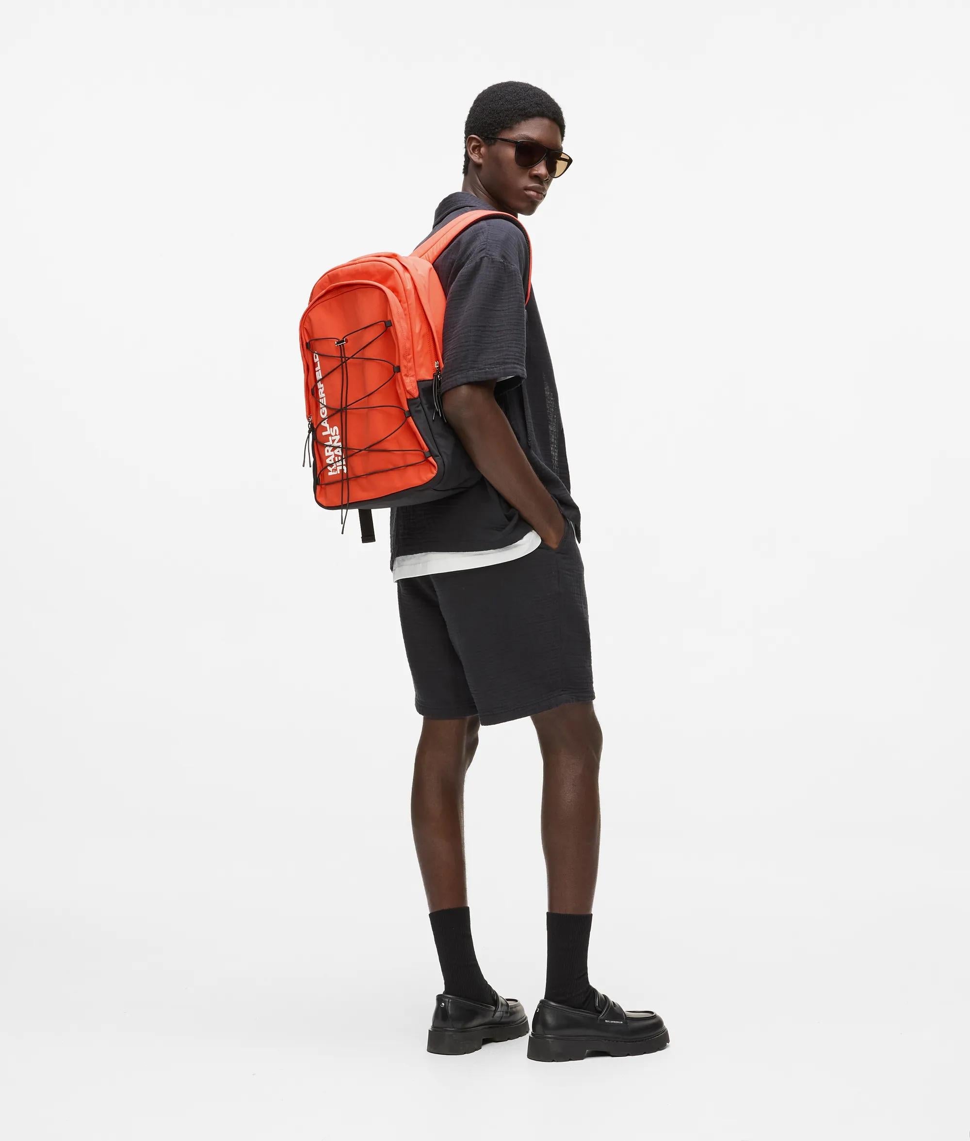 Utility drawstring backpack