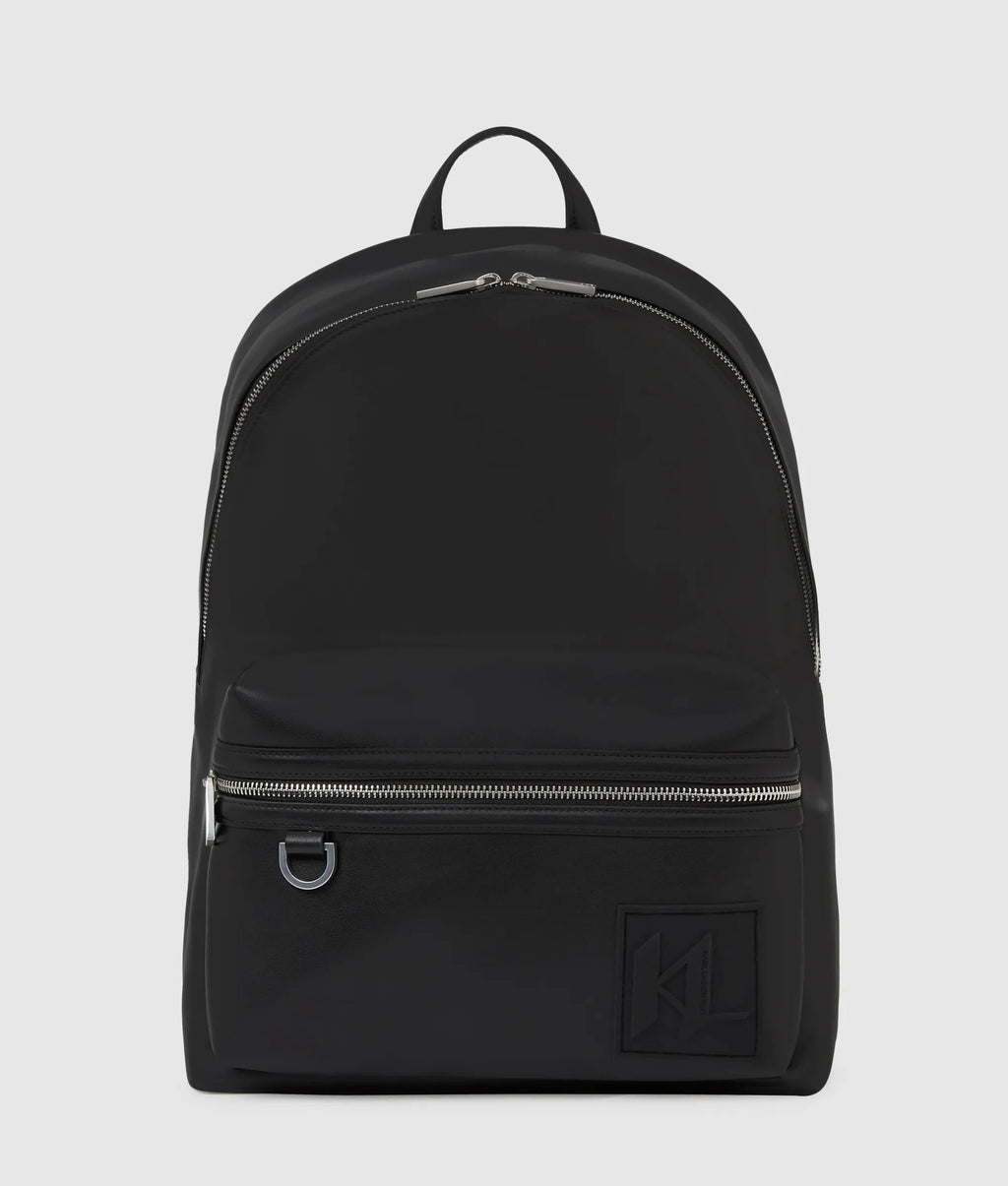 Monogram patch backpack
