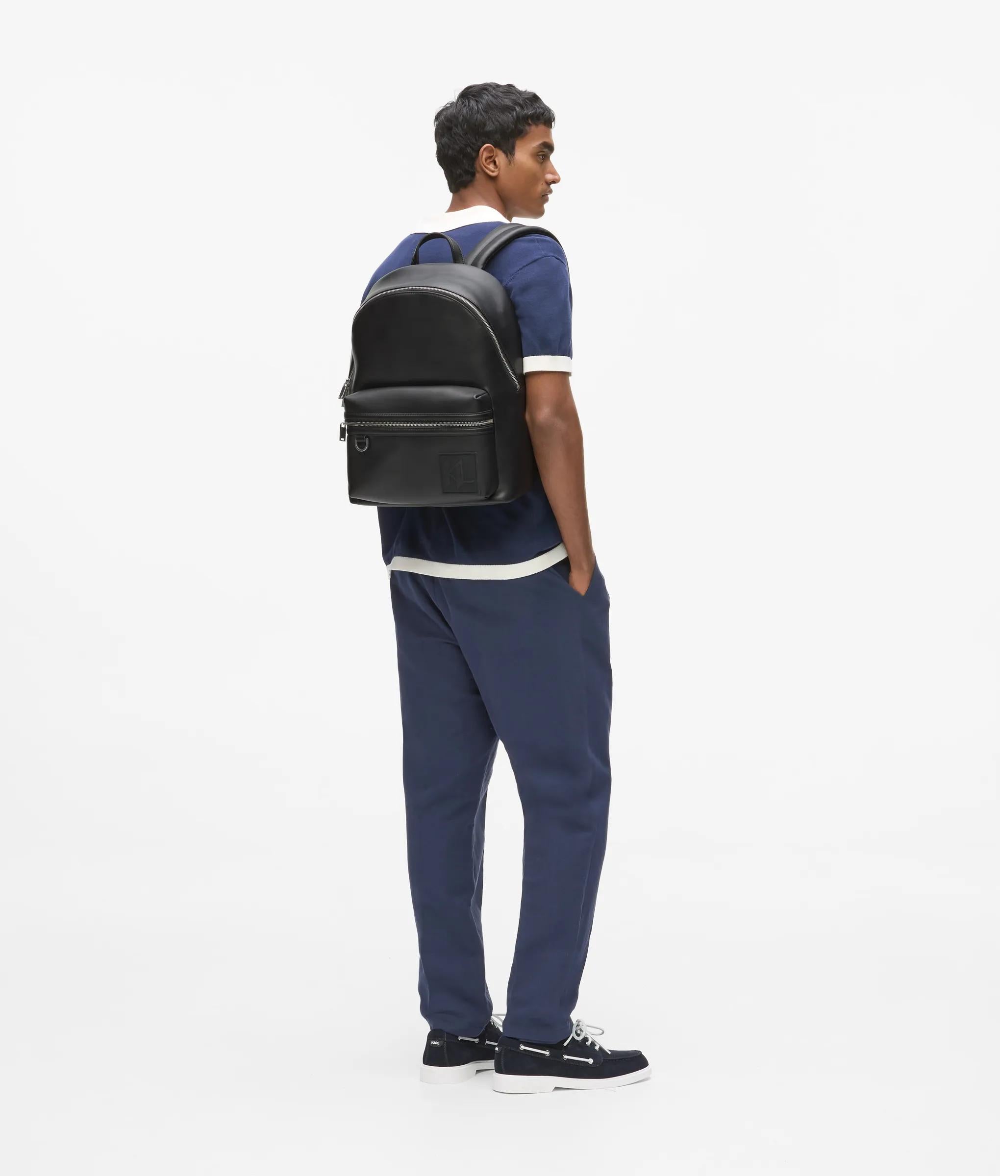 Monogram patch backpack