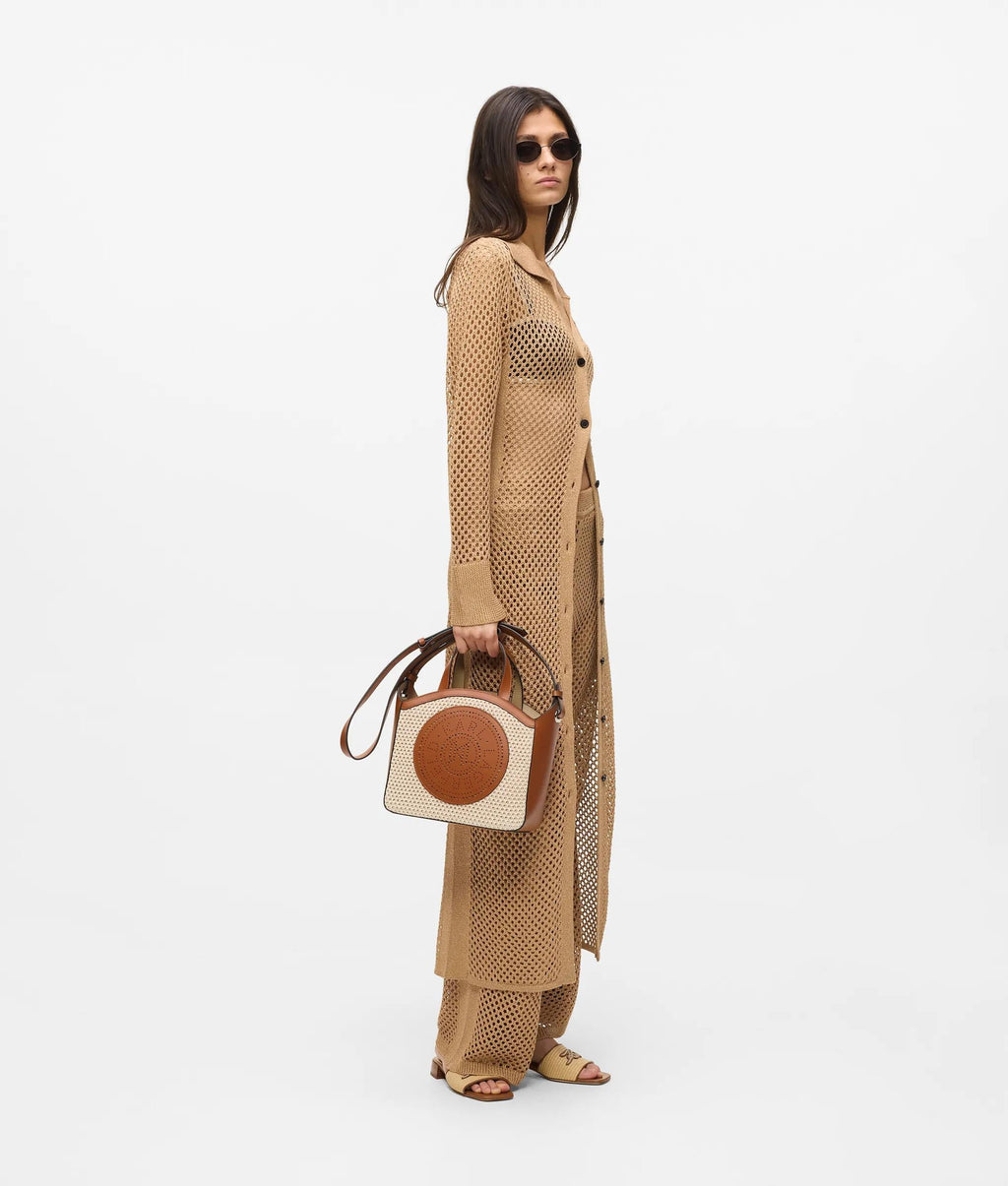 K/Circle small mesh tote bag