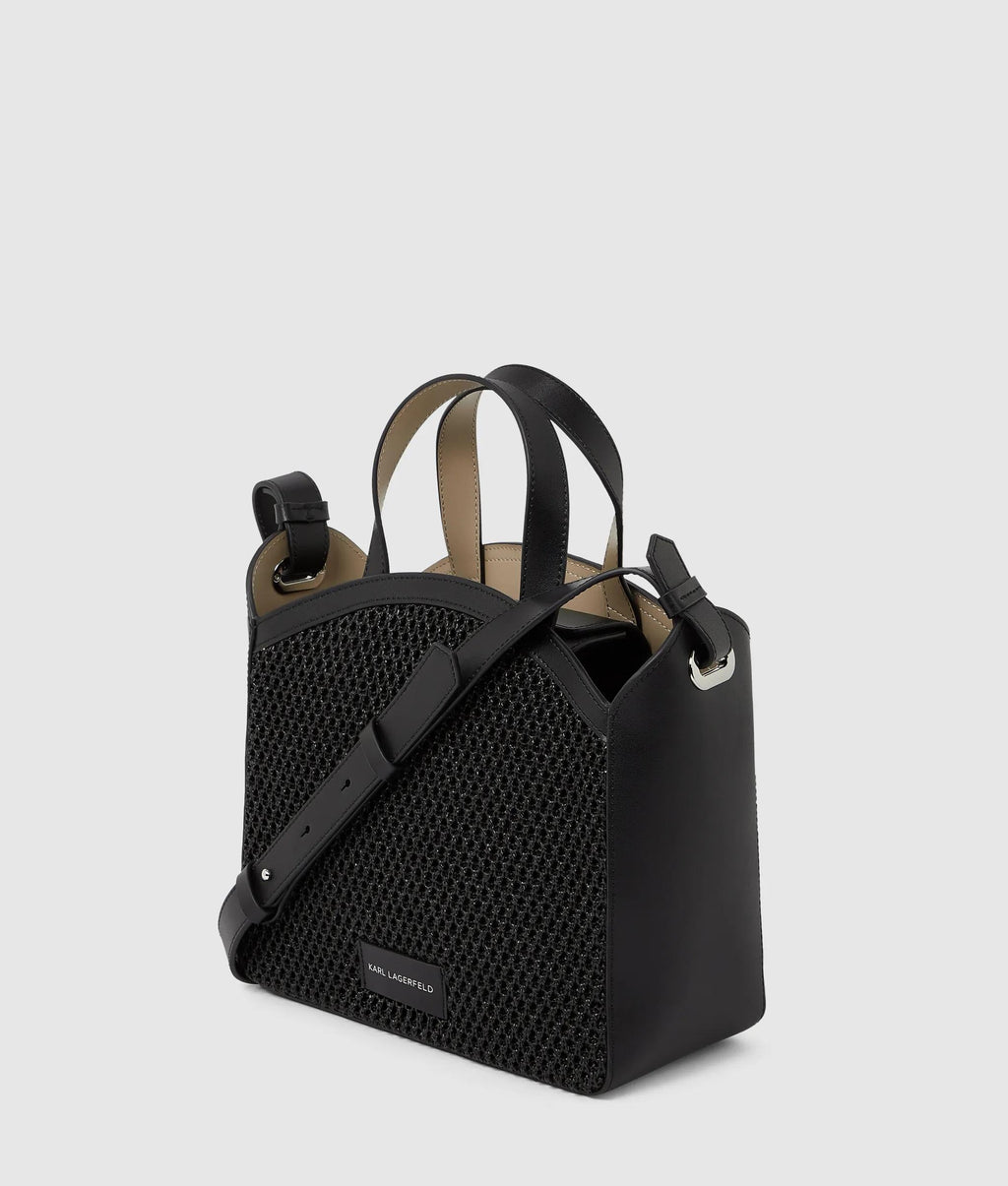 K/Circle small mesh tote bag