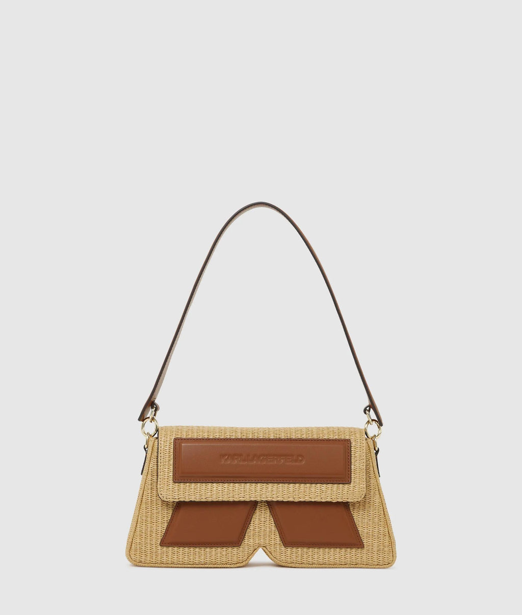 Ikon K woven shoulder bag