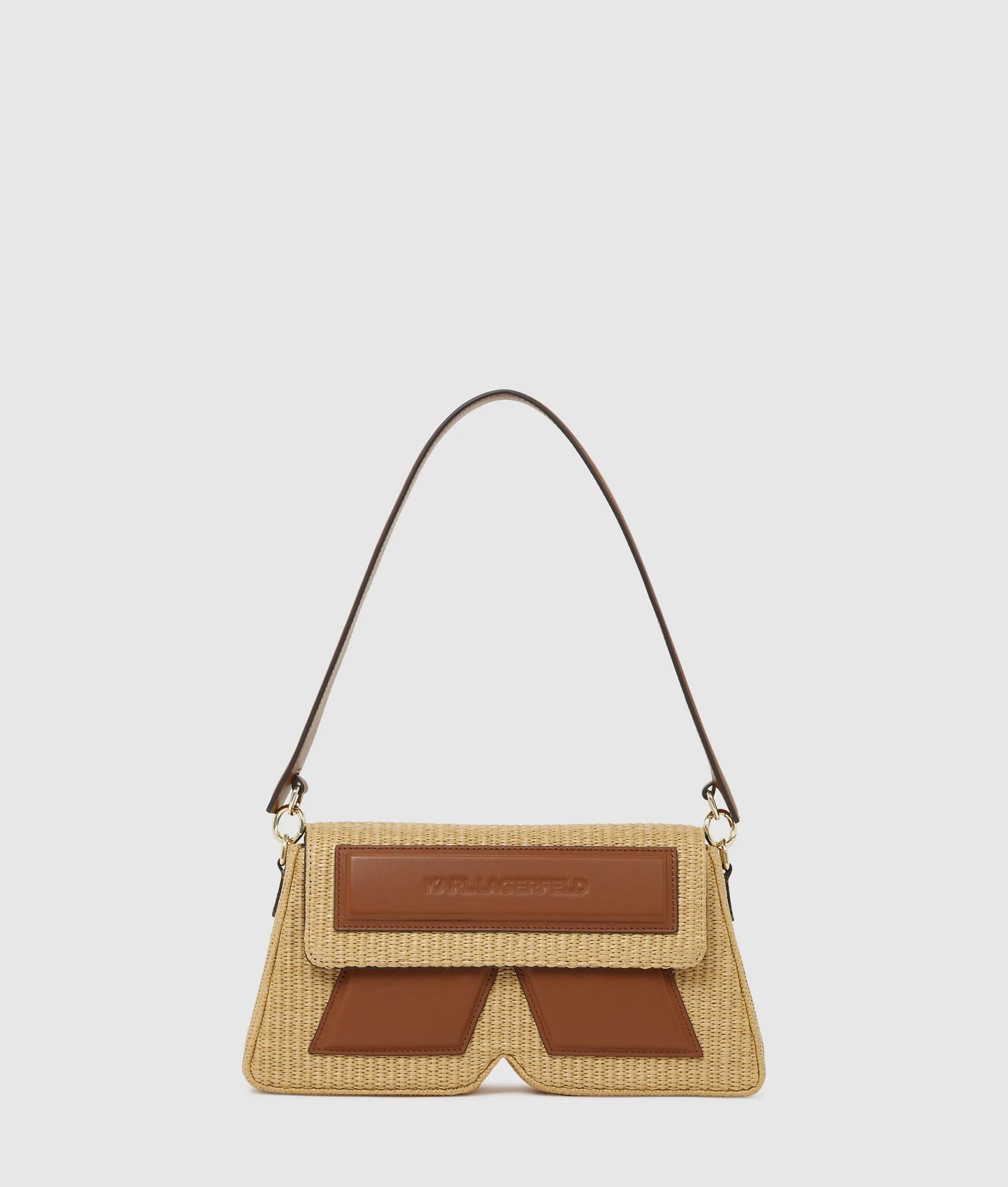 Ikon K woven shoulder bag