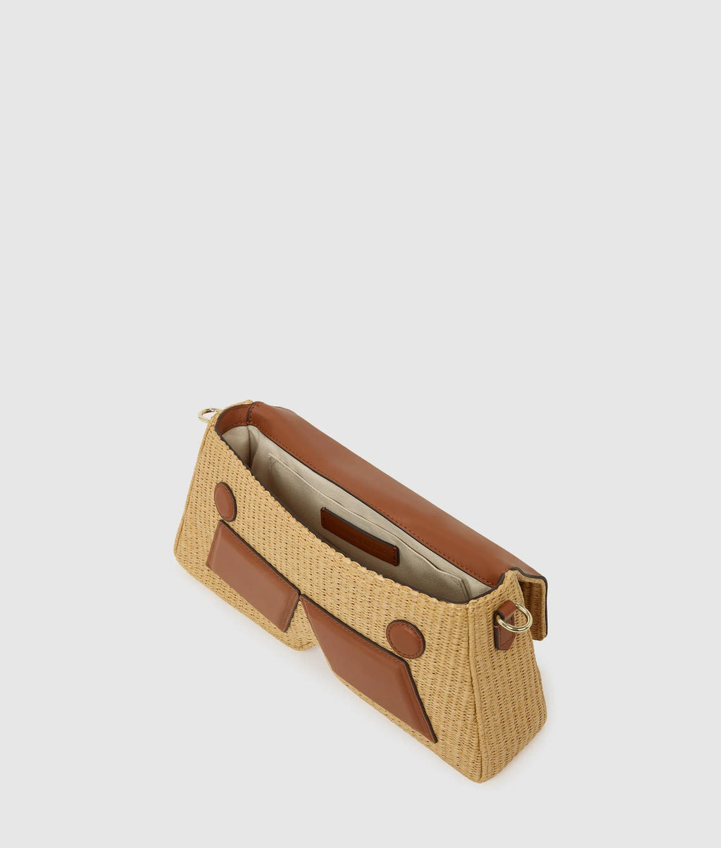 Ikon K woven shoulder bag