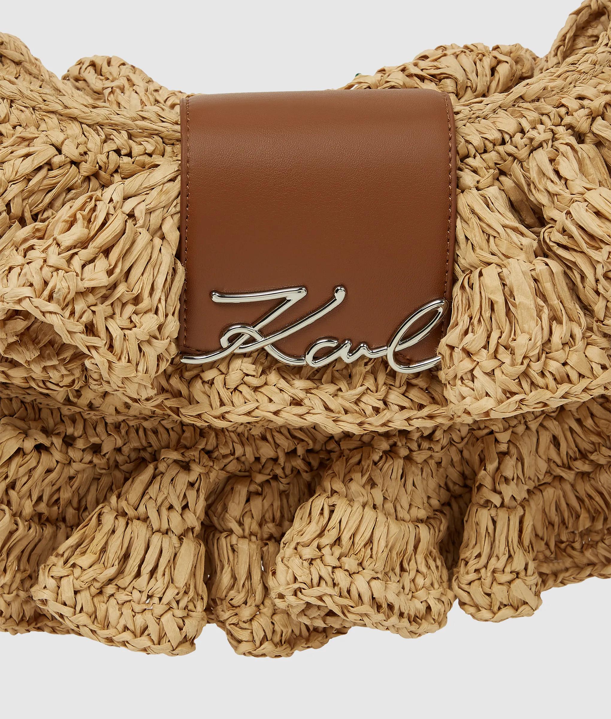 K/Signature ruffle shoulder bag