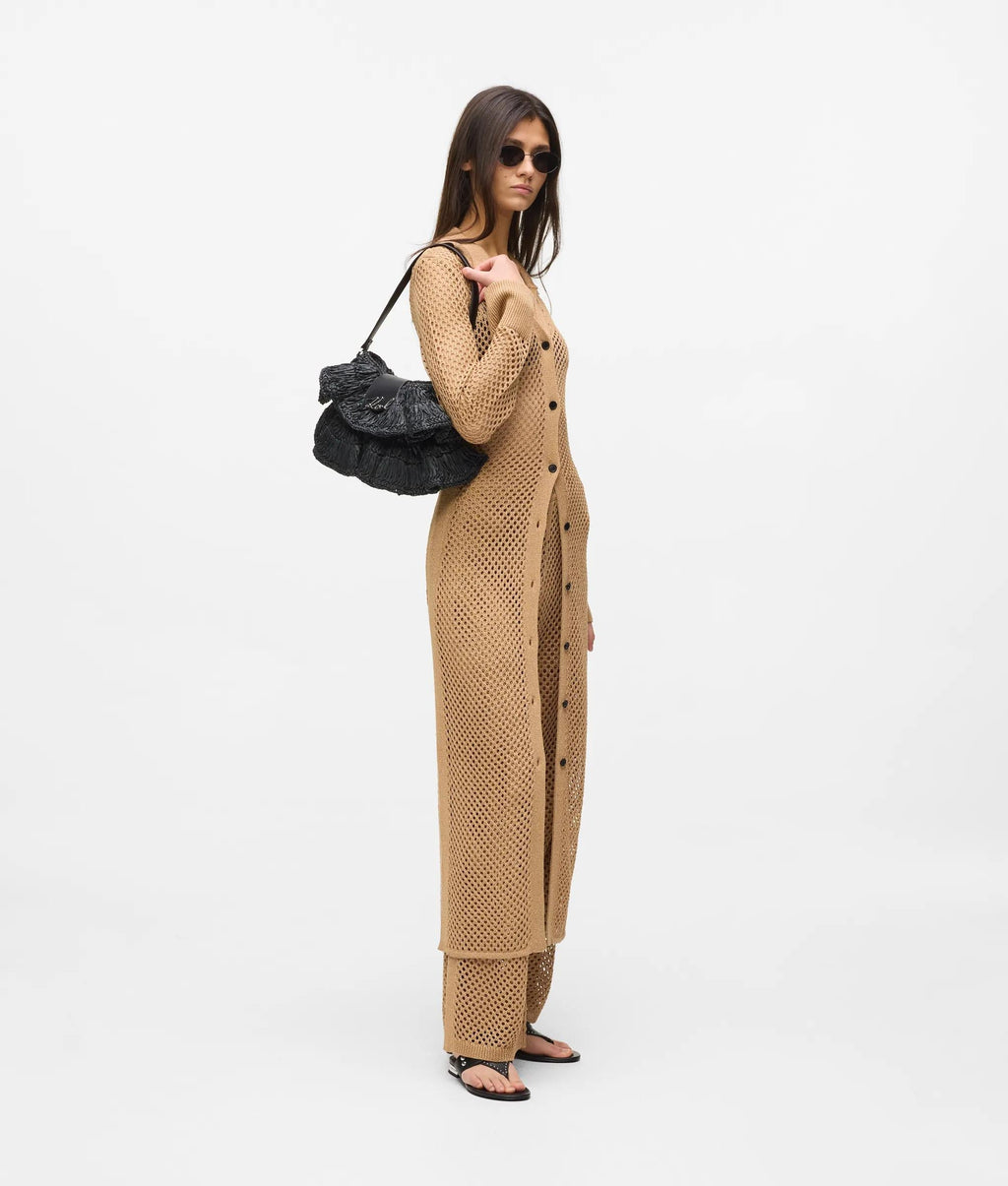 K/Signature ruffle shoulder bag