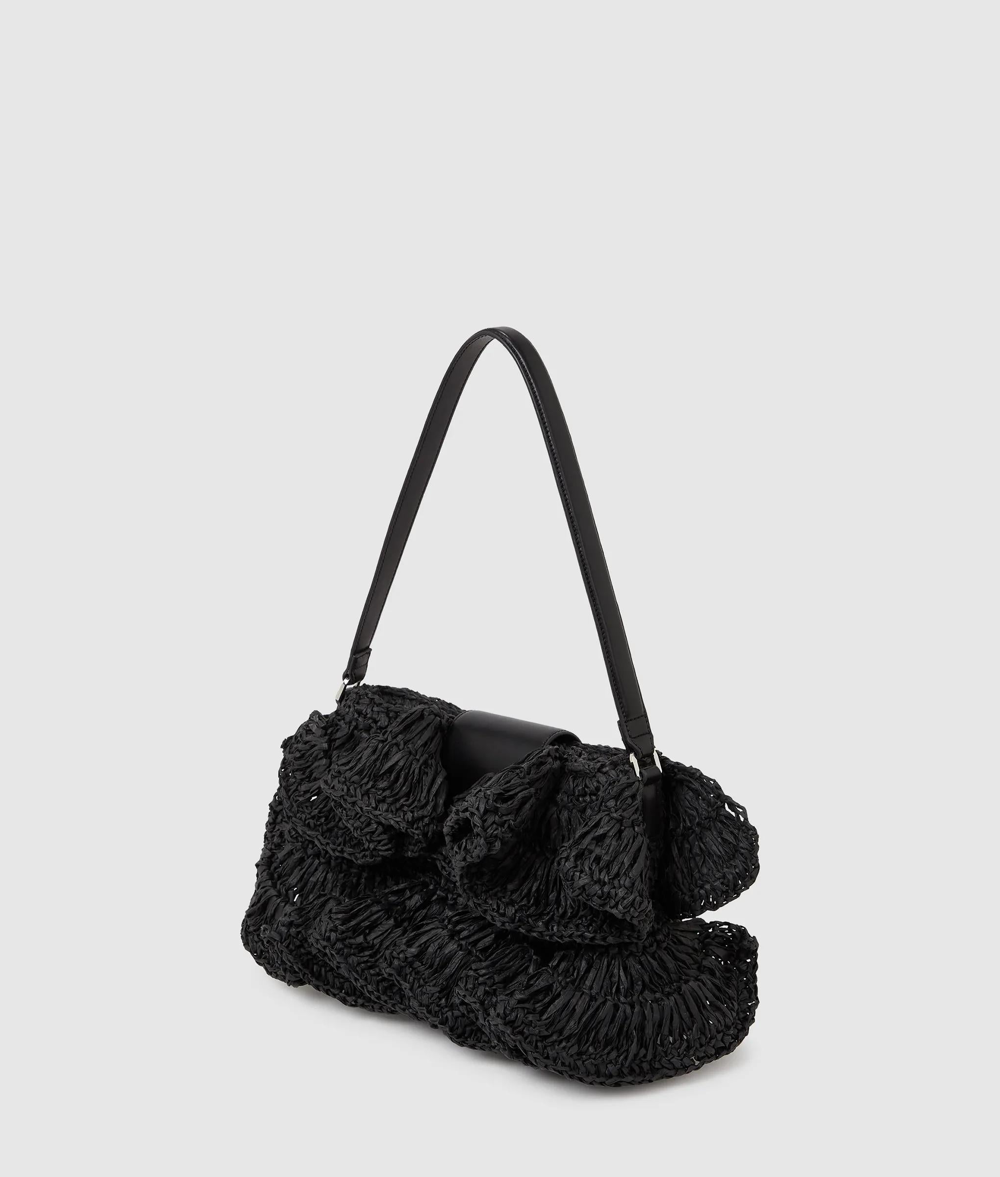 K/Signature ruffle shoulder bag