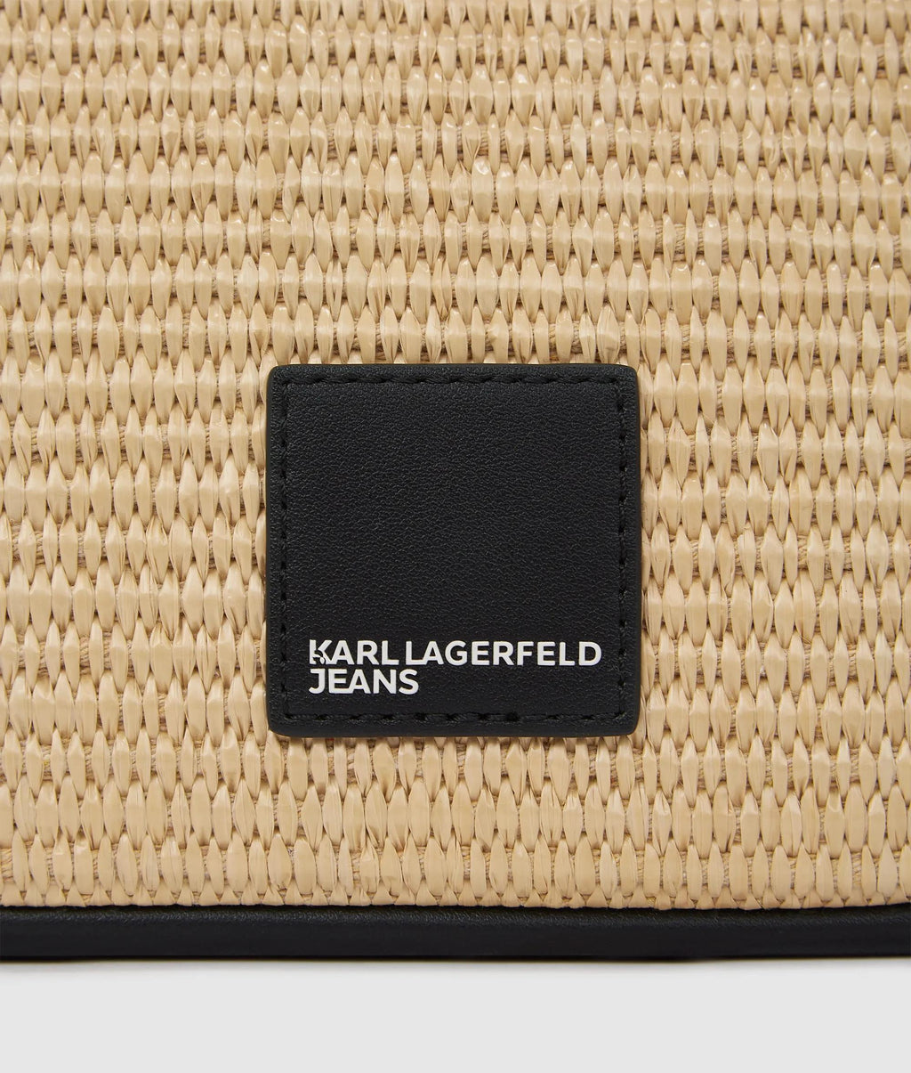 Woven mini hobo bag
