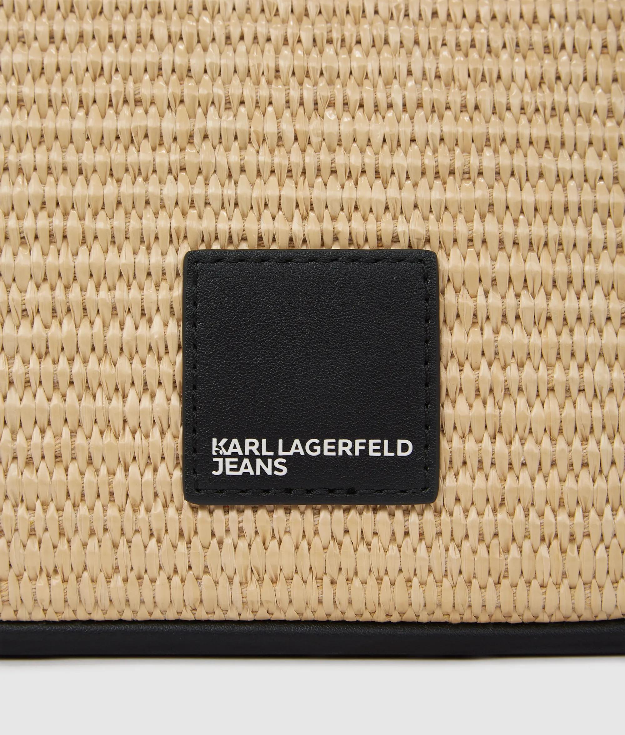 Woven mini hobo bag