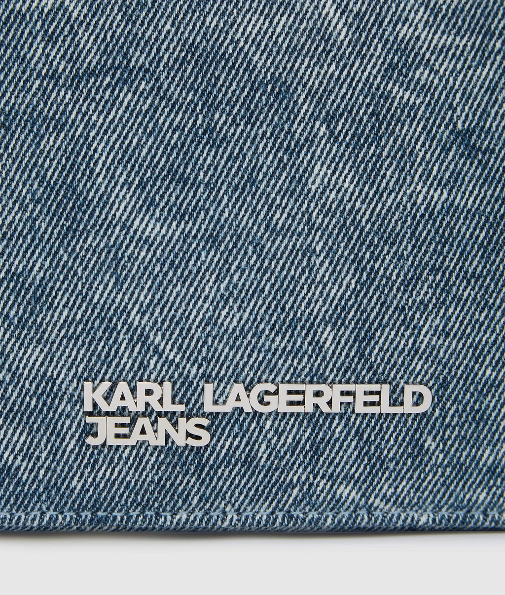 Denim chain camera bag