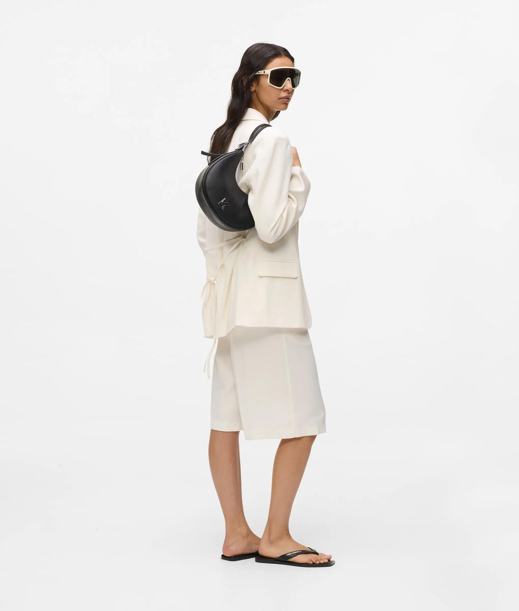 Twin strap moon bag