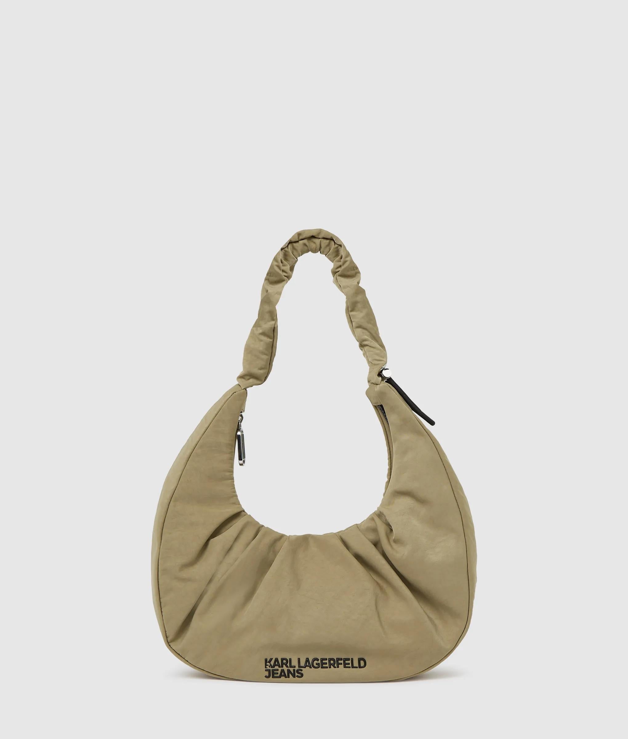 Gathered hobo bag