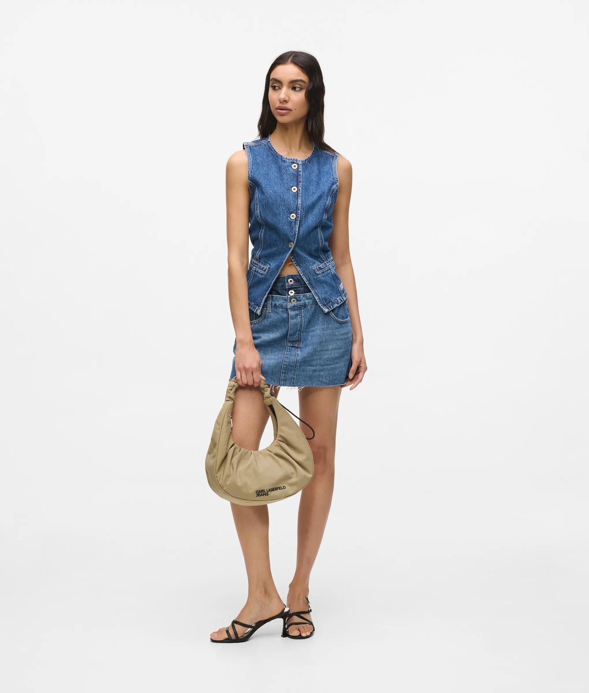 Gathered hobo bag